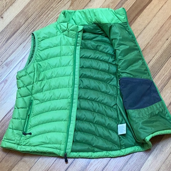 Patagonia Vest Green Down Sweater 800 Goose Full Zip Puffer size large - Picture 6 of 11